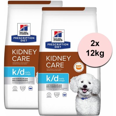 Hill’s Prescription Diet K/D Kidney Care Early Stage 2 x 12 kg – Zbozi.Blesk.cz