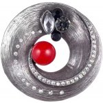 Amparo Miranda Brož Vintage Style MF60 červená – Hledejceny.cz