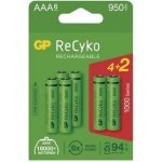 GP Batteries Nabíjecí baterie GP ReCyko 1000 AAA HR03 6 ks – Hledejceny.cz