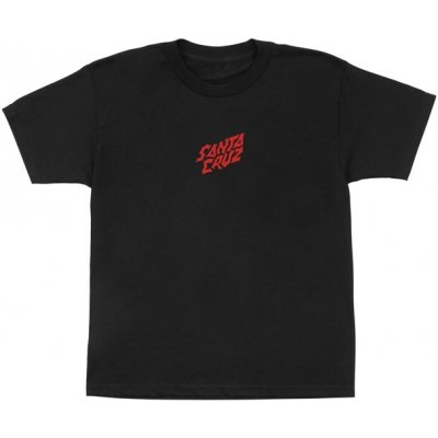 Santa Cruz Stranger Things Screaming Lights S/S Midweight T-Shirt Black – Zboží Dáma