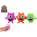 Teddies Míček příšerka monstrum antistresový mačkací sliz 9x8cm 3 barvy 12ks v boxu – Hledejceny.cz