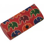 Kožené pouzdro na brýle Sloni červené – Zbozi.Blesk.cz