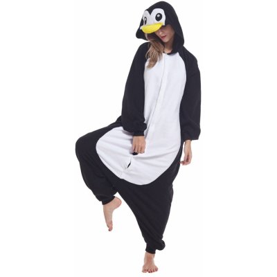 EKW Kigurum overal tučňák bílá černá – Zboží Mobilmania