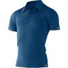 Pánské sportovní tričko Lasting pánská merino polo košile ELIOT modrá