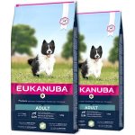 Eukanuba Adult Small & Medium Lamb & Rice 2 x 12 kg – Hledejceny.cz