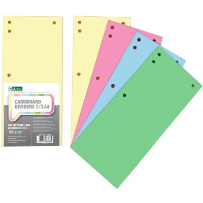 d.rect - rozdružovač 10,5 x 24 cm, mix pastel barev, 100 ks – Zboží Mobilmania