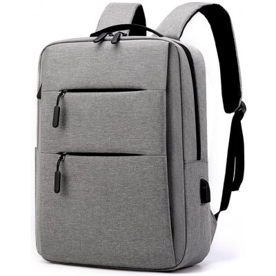 DeTech Batoh pro notebook Power Backpack BP-03, 15.6", šedá – Zboží Živě