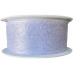 Stuha organzová VIVA SILVER stříbrný potisk 25mm x 2m (13,-Kč/m) – Zboží Dáma