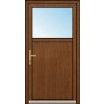 OknaDvereNaMiru.cz Vchodové dveře SLOUPKOVÉ 1/3 sklo ořech 90 x 220 cm – Zboží Mobilmania
