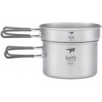Keith Titanová dvoudílná sada na vaření Cook Set Ti6012 170g – Zboží Dáma
