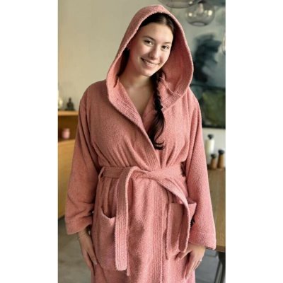 Vienetta Secret dámský župan dlouhý s kapucí Máta – Zboží Dáma