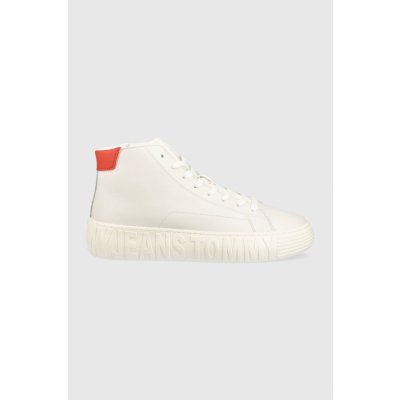 Tommy Jeans TJM Outsole Mid Cut EM0EM01218 bílé – Zboží Mobilmania