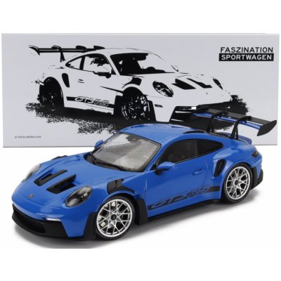 Minichamps Porsche 911 992 Gt3 Rs Coupe 2023 Silver Rims Blue 1:18 – Zbozi.Blesk.cz