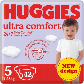 Huggies ultra comfort 5 11-25 kg 42 ks