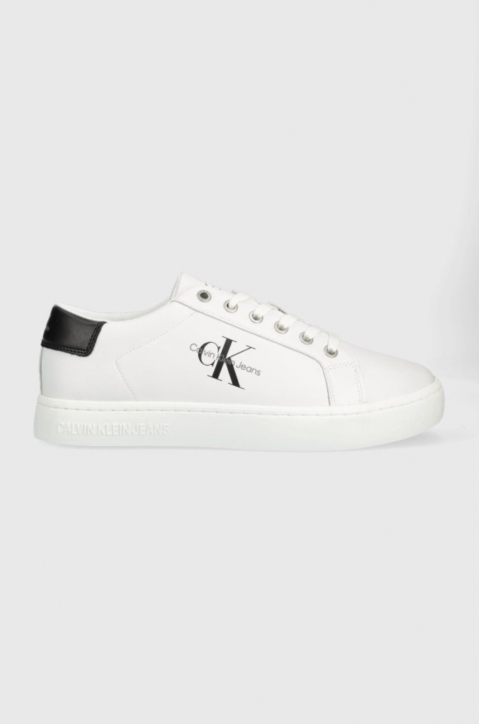 Calvin Klein Jeans Classic Cupsole Laceup Low bílé