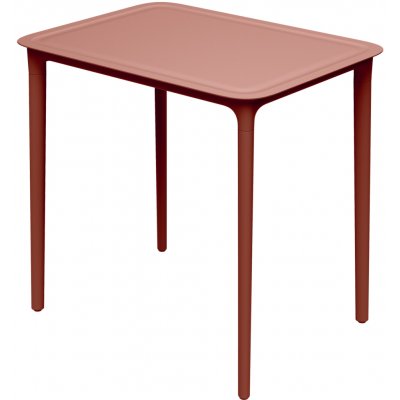 Ferne Plastový zahradní stůl Rimo 77,5 x 57,5 x 74,5 cm cihlová 344140 – Hledejceny.cz