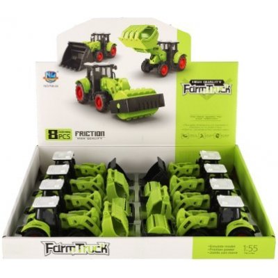 TEDDIES Farm Truck Traktor na setrvačník plast 16cm 3 druhy