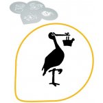 Martellato Šablona na dekoraci (čáp s miminkem) prům. 26cm, plast – Sleviste.cz