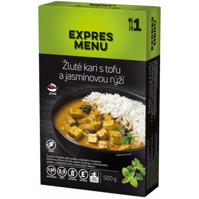 EXPRES MENU Žluté kari s tofu a jasmínovou rýží 500 g – Zboží Mobilmania