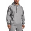 Pánská mikina Under Armour Rival Fleece Hoodie Castlerock Light Heather/White