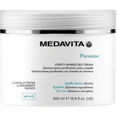 Medavita Puroxine Krém před mytím vlasů proti lupům čisticí 500 ml – Sleviste.cz