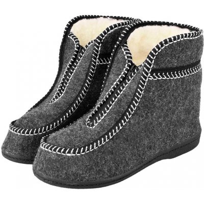 Dámské důchodky na zimu tmavě šedé – Zboží Dáma