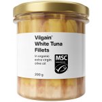 Vilgain Tuňák bílý filety v bio extra panenském olivovém oleji 200 g – Zbozi.Blesk.cz