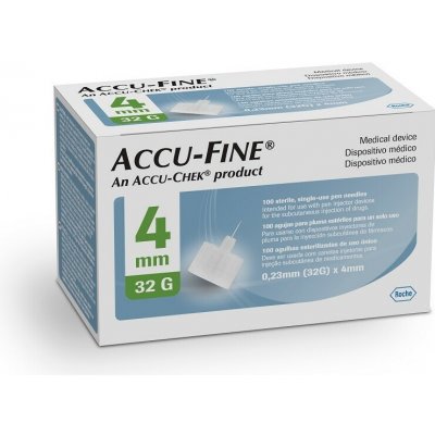 Accu-Fine jehly do inzulínového pera 32 G x 4 mm 100 ks – Sleviste.cz