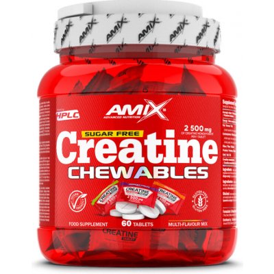 Amix Creatine monohydrate 2500 Chewables 60 tablet – Zboží Mobilmania