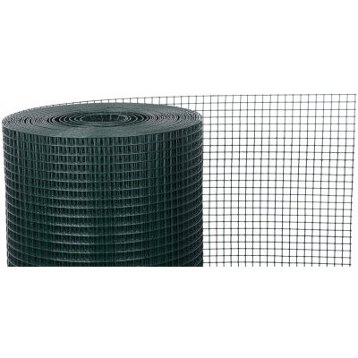 LEVIOR Pletivo svařované čtvercové, 100cm, 13×13mm, drát 1,2mm, role 10m, ZN+PVC zelené – Sleviste.cz