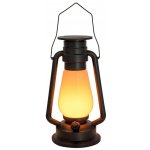 lampa solární PETROLEJKA, 17x14x30,5cm 72LED kov/PH ČER – Hledejceny.cz