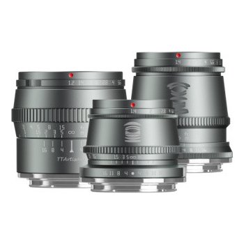 TTArtisan Titanium Lens Set Sony E-mount: MF 17mm/1.4, MF 35mm/1.4, MF 50mm/1.2 (limitovaná edice)