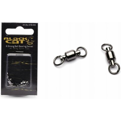 Black Cat Ložiskový obratlík X Strong Ball Bearing Swivel vel.6 187kg 2ks – Zboží Dáma