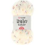 YarnArt Baby Color 217 krémová s barevnými tečkami – Hledejceny.cz