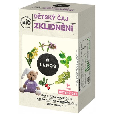 Leros Zklidnění 1r+ BIO nálevové sáčky 20 x 1,8 g – Zboží Mobilmania