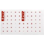 Přelepky Logo na klávesnice, červené, cena za 1 ks, azbuka – Zboží Živě