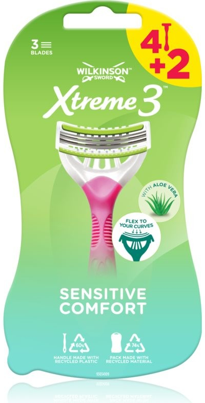 Wilkinson Sword Xtreme 3 Beauty Sensitive Aloe 6 ks