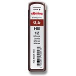 Rotring Tuhy HB 12 ks Tuhy do mikrotužky S0312650 – Zboží Mobilmania