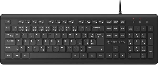 Eternico Pro Keyboard Wateproof IPX7 KD2050 AET-KD2050CSBN