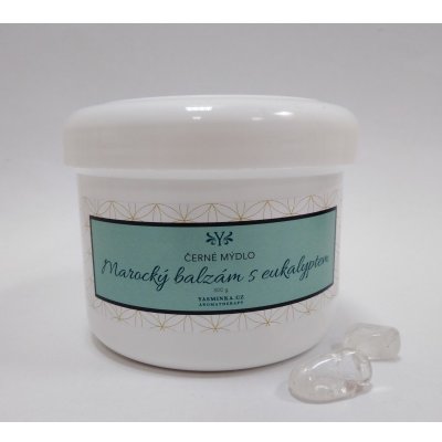 Yasminka Černé mýdlo marocký balzám s eukalyptem 1 kg – Sleviste.cz