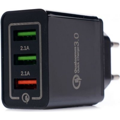 Síťová nabíječka QUICK CHARGE 3.0, 3xUSB KRAFT&DELE | Zboží Auto Síťová nabíječka QUICK CHARGE 3.0, 3xUSB KRAFT&DELE | Zboží Auto