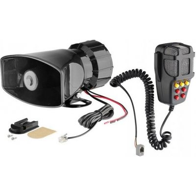 Elektronická siréna s megafonem, 7 tónů, Carmotion | Zboží Auto