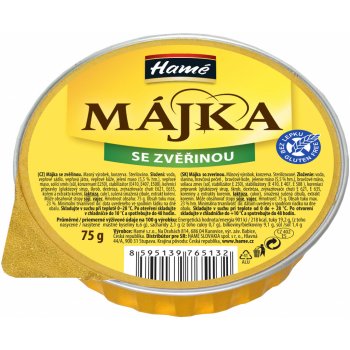 Hamé Májka se zvěřinou, paštika 75g od 17 Kč - Heureka.cz