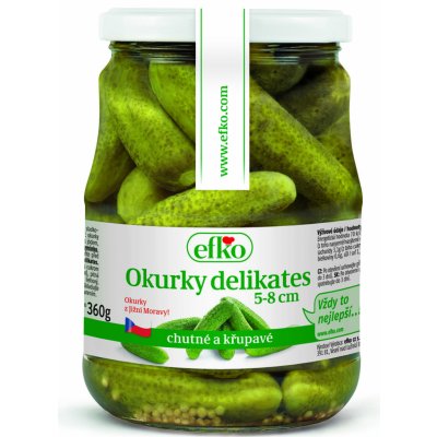 Efko Okurky delikates 5-8 cm 0,67 kg – Zboží Mobilmania