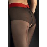 Fiore Vzorované silonky Firelight 20 Den sexy Černá – Zboží Dáma