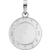 Přívěsky Šperky4U Stříbrný přívěšek křtící hodiny ZB51998