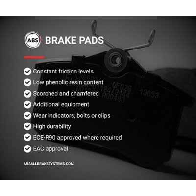 Sada brzdových destiček A.B.S. 37338 | Zboží Auto