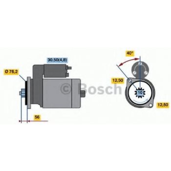 BOSCH Startér BO 0001120406