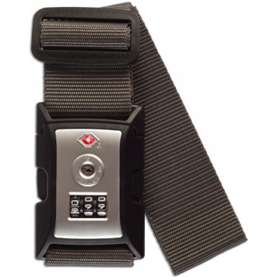 Worldpack Bezpečnostní popruh na zavazadlo s TSA zámkem tmavě šedá – Zboží Dáma