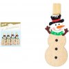 Vánoční dekorace MFP Paper 8886133 Kolíček sněhulák 4ks 7cm